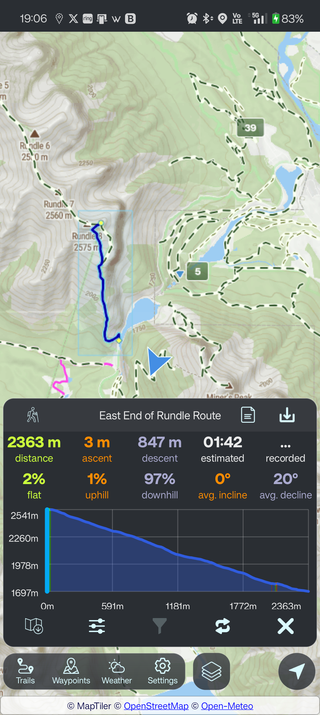 Convert trail to GPX